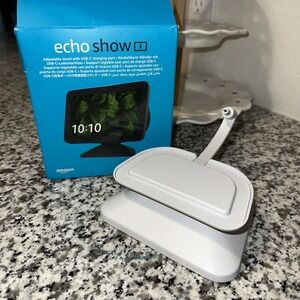 AMAZON ECHO SHOW 8 3RD GEN SMART ADJUSTABLE DISPLAY STAND | PR835J | WHITE